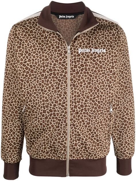 versace jacket zip leopard|Leopard Jacquard Blouson Jacket .